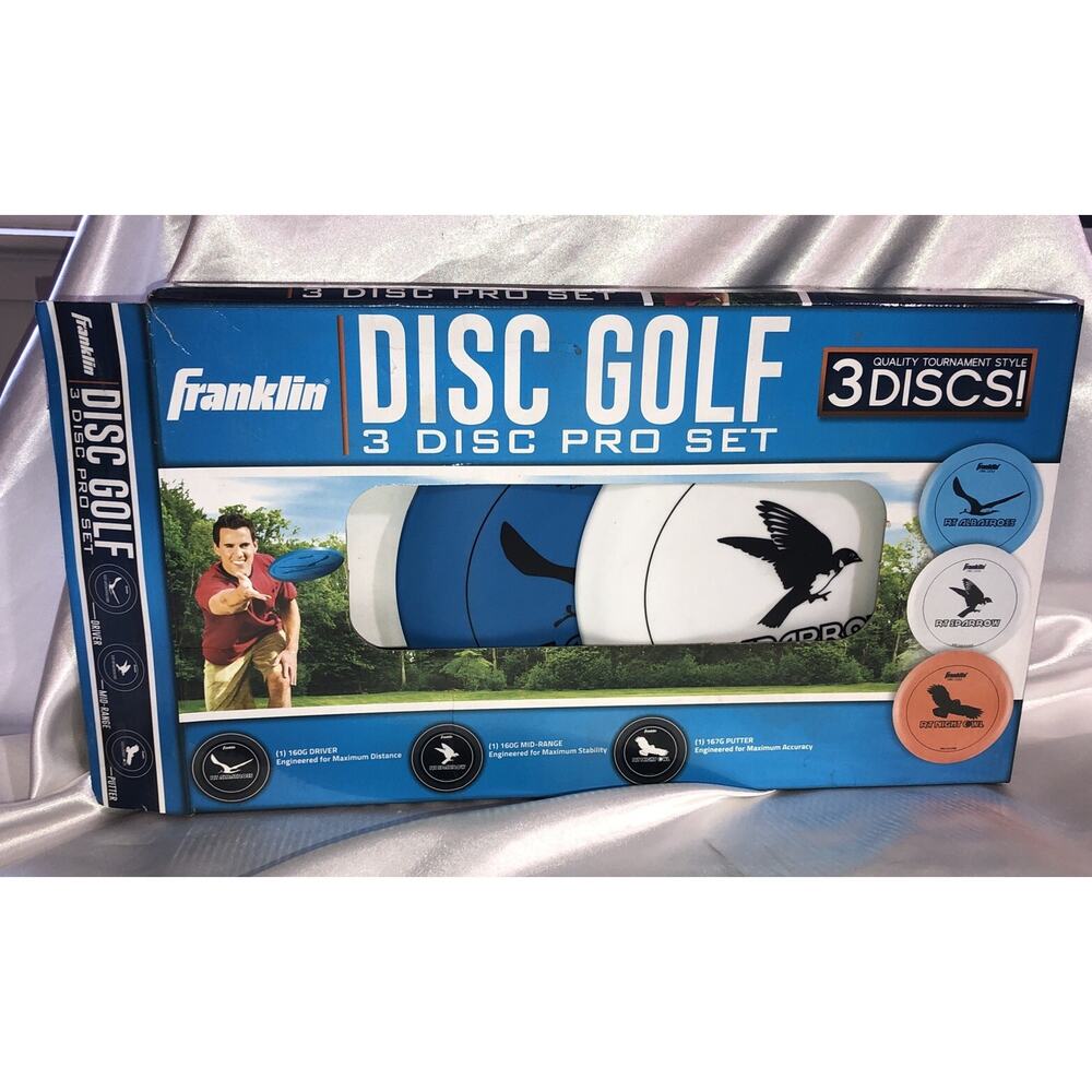 Franklin Sports Disc Frisbee Golf 2 Discs Driver & Mid Range **Missing Putter**
